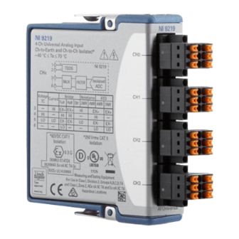 National Instruments NI-9219 Calibration Procedure