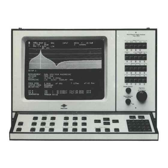 BRUEL & KJAER 2034 Instruction Manual