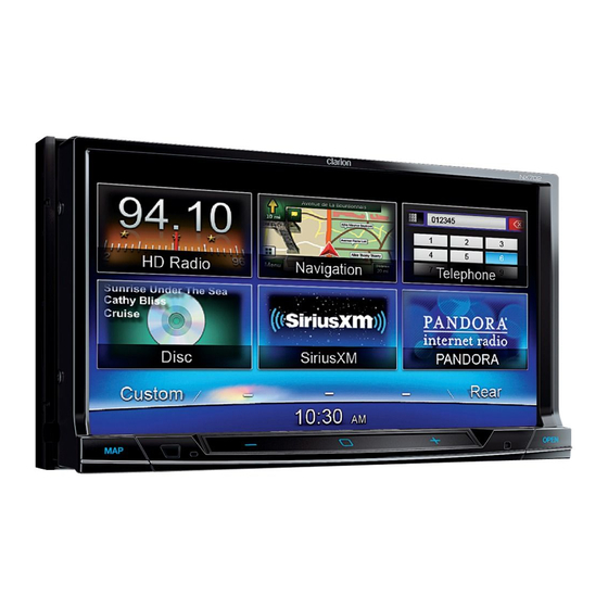 Clarion NX702 Installation Manual