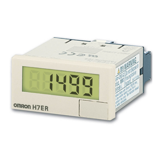 Omron H7E-P Series Quick Start Manual