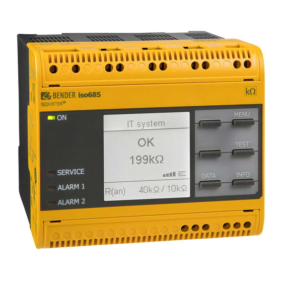 Bender ISOMETER isoNAV685-D Quick Start Manual