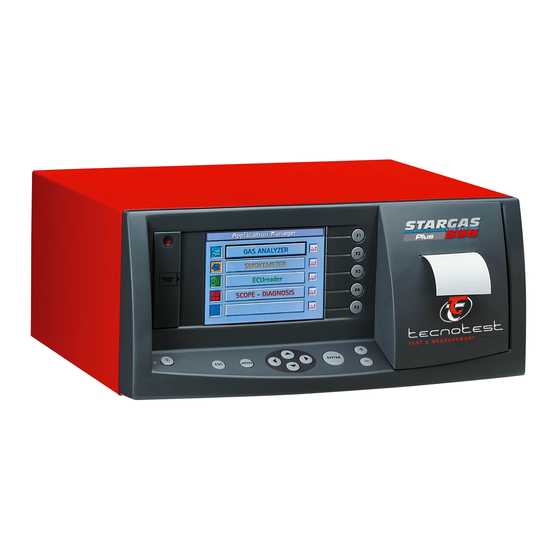 tecnotest STARGAS 898 LIGHT Operating Instructions Manual
