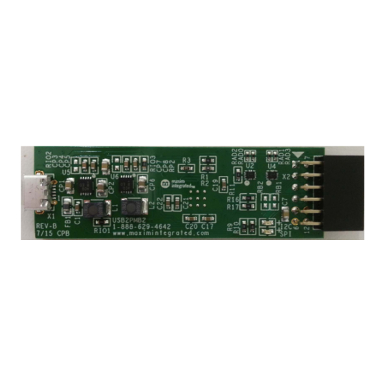Maxim Integrated Munich USB2PMB2 Manual