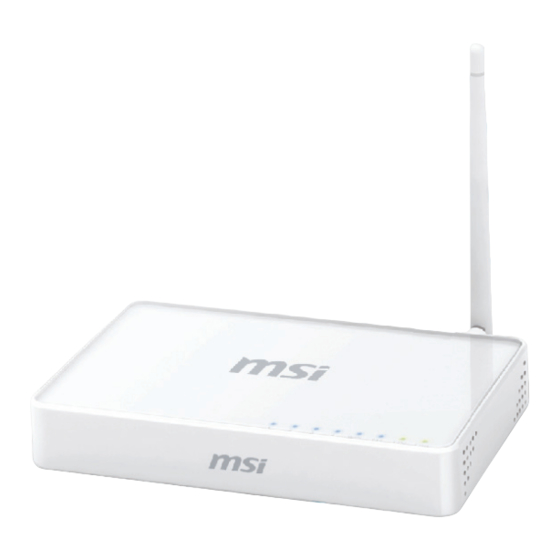 MSI IP0494 Wireless Router Manuals