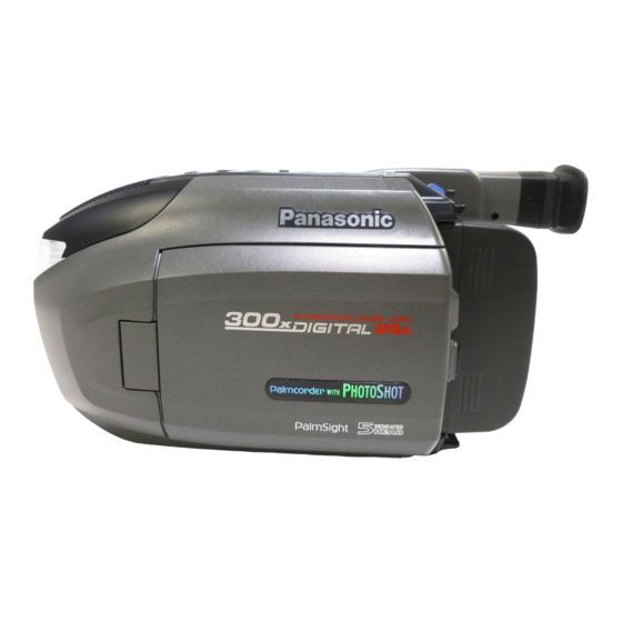 Panasonic Palmcorder PalmSight PV-L780 User Manual