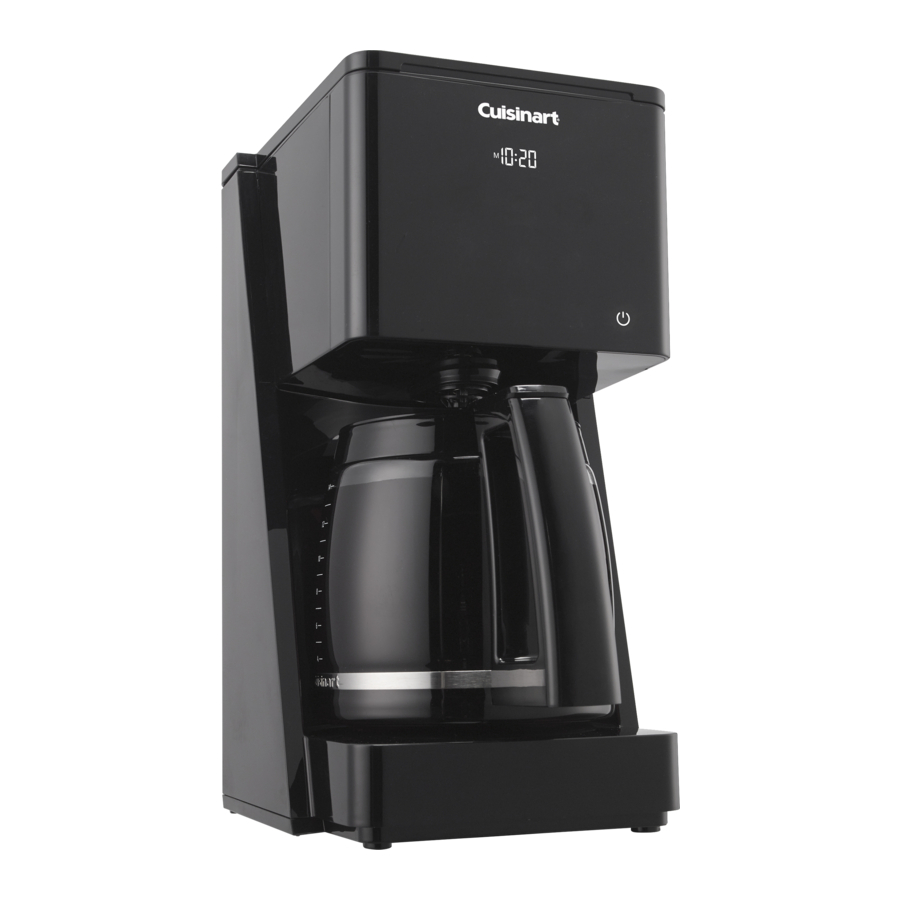 Cuisinart DCC-T20 - Touchscreen 14-Cup Coffeemaker T Series Manual