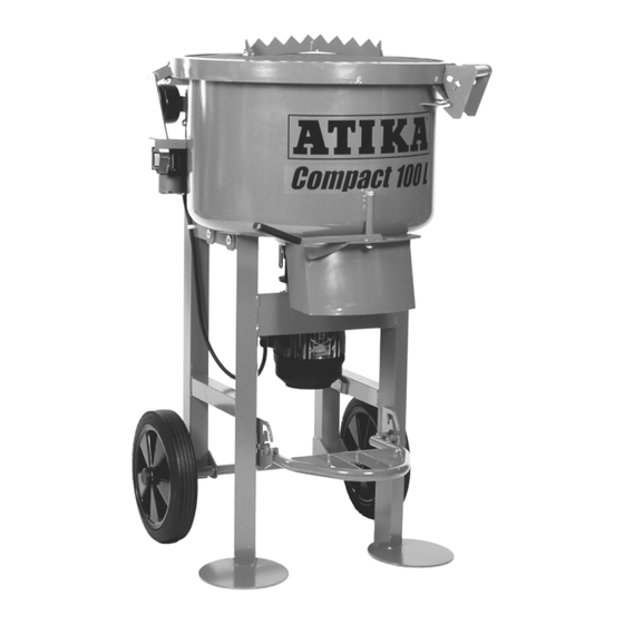 Altrad ATIKA Compact 1001 Manuals