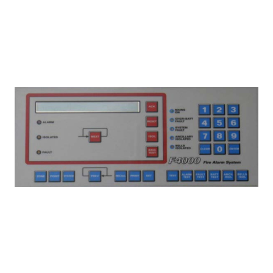 Tyco F4000 Lcd Operator's Manual