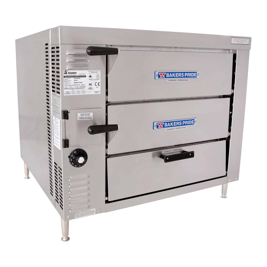 Bakers Pride GP-51 Installation And Operating Instructions Manual