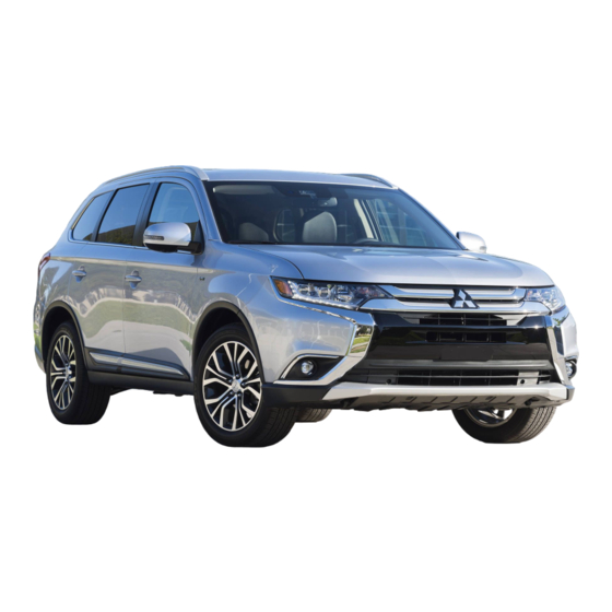 Mitsubishi Outlander 2017 Owner's Manual