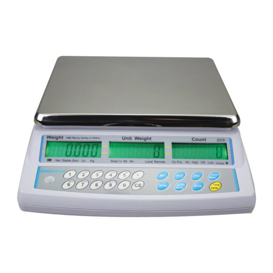 Adam Equipment CBD 4 User Manual