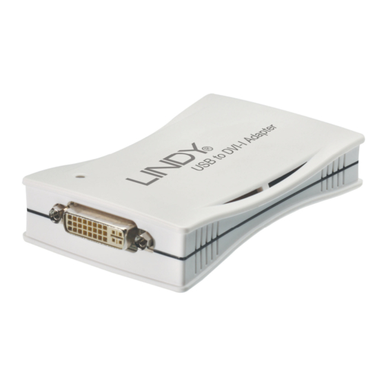 Lindy USB to DVI-I Adapter 42883 User Manual