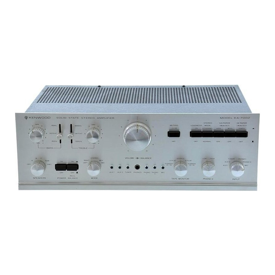Kenwood KA-7002 Manuals