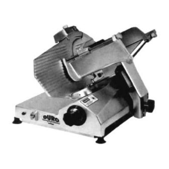 Univex duro 7510 Instruction Manual