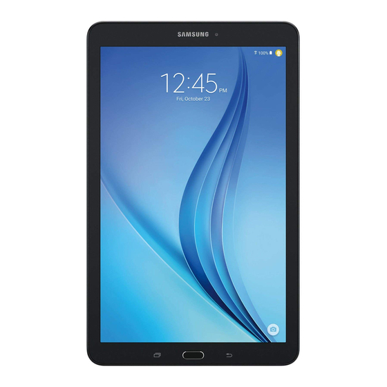 Samsung Galaxy Tab E 8 Quick Start Manual