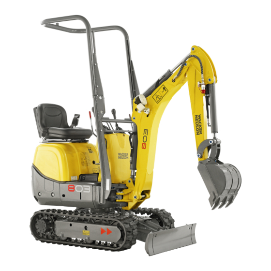 Wacker Neuson 803 Operator's Manual