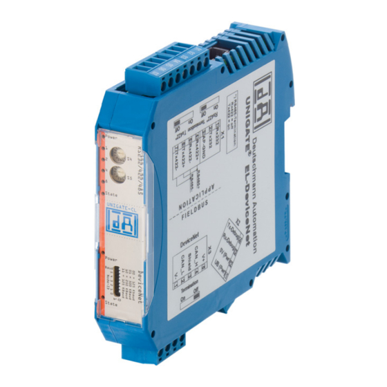 DEUTSCHMANN AUTOMATION UNIGATE EL-DeviceNet Instruction Manual