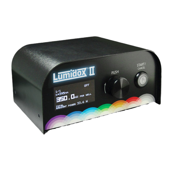 Analytical Sales & Services Lumidox II Operating Manual