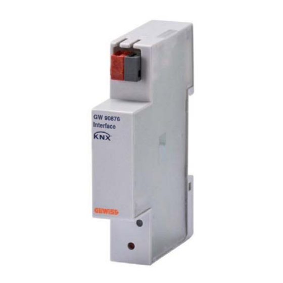 Gewiss Chorus GW 90876 Technical Manual