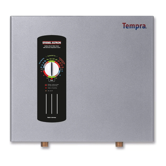 STIEBEL ELTRON Tempra 12 Installation Instructions Manual