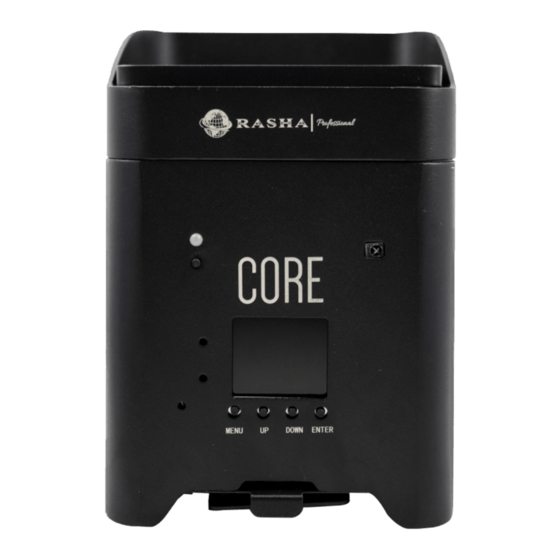 RASHA PROFESSIONAL HEX CORE Quick User Manual