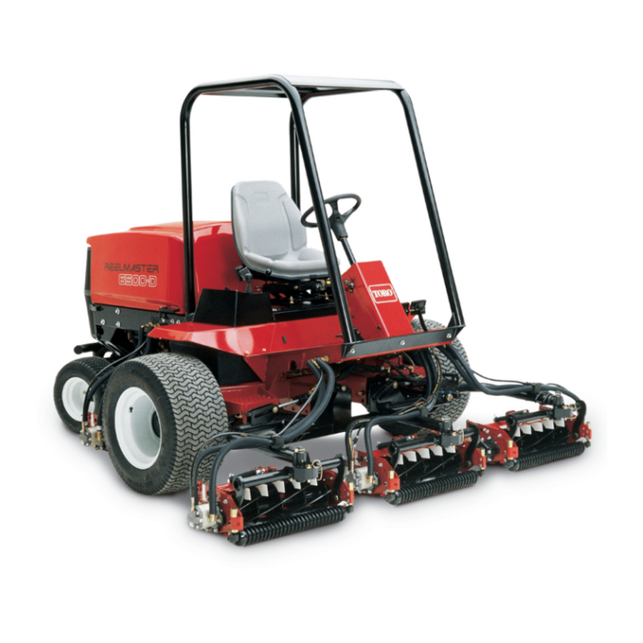 Toro Reelmaster 5010 Series Operator's Manual