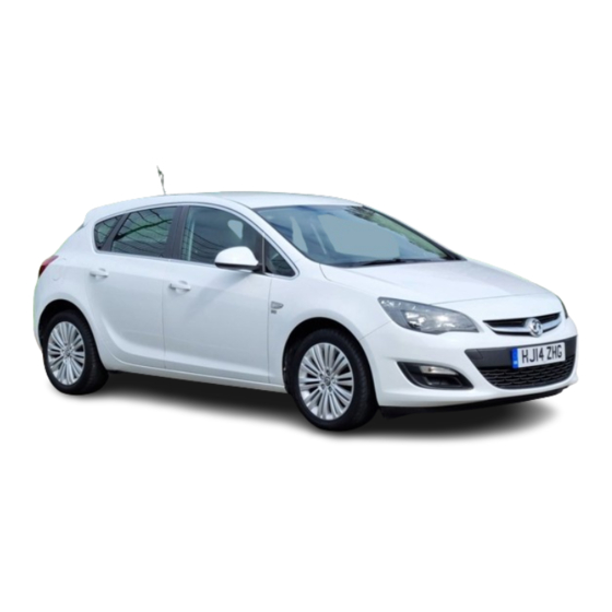 Vauxhall Astra 2014 Infotainment Manual