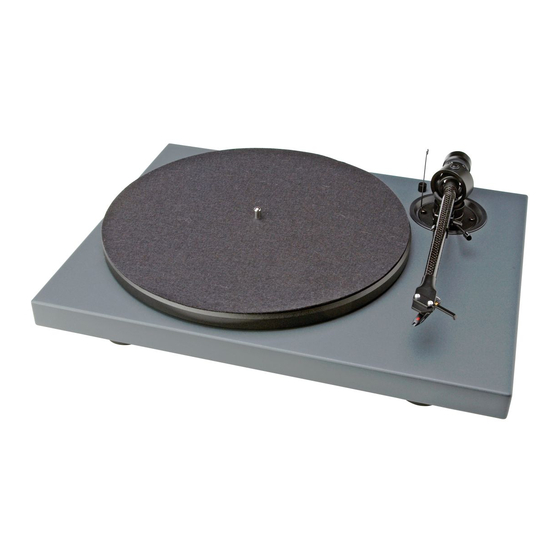 Pro-Ject Audio Systems Xpression II Instructions For Use Manual
