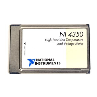 National Instruments NI 4350 Manuals