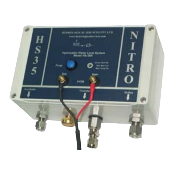 HYDROLOGICAL SERVICES Nitro HS-35 Quick Start Manual