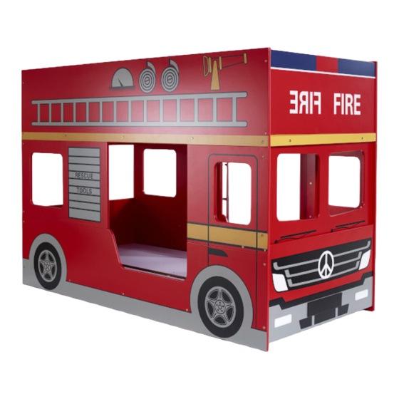 Happybeds Fire Engine Bunk Bed Manuals