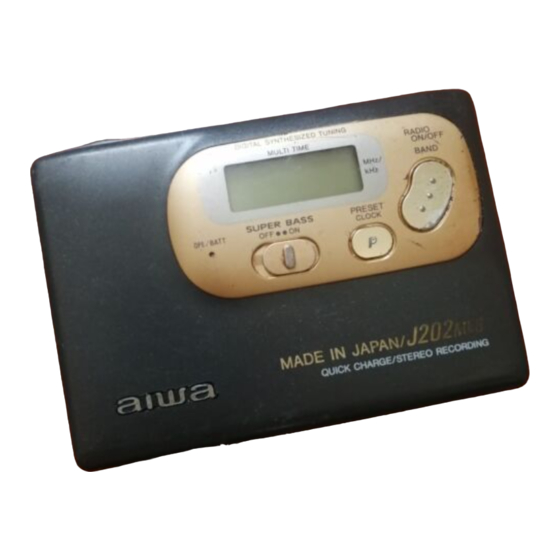 Aiwa HS-JX609 Service Manual