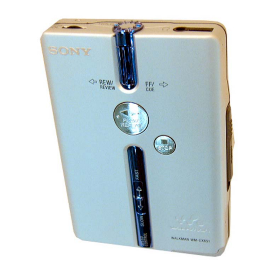 動作品 SONY WALKMAN WM-EX651 カセットプレーヤー ウォークマン 匿名発送 - オーディオ機器