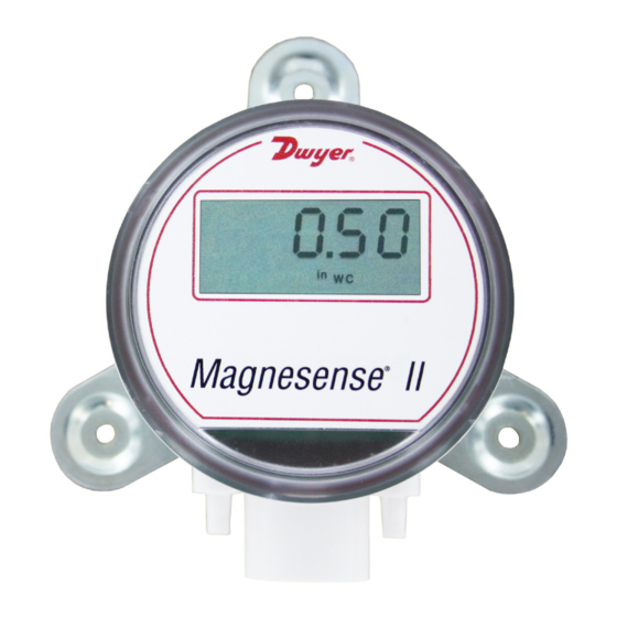 Dwyer Instruments Magnesense II MS2-X102 Installation And Operating Instructions Manual