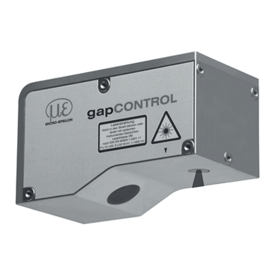 MICRO-EPSILON gapCONTROL 2711 Assembly Instructions Manual