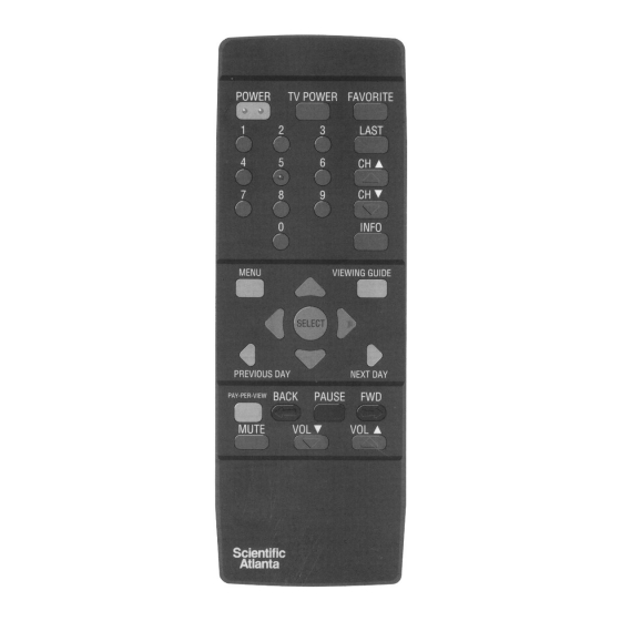 Scientific Atlanta 8600X User Manual