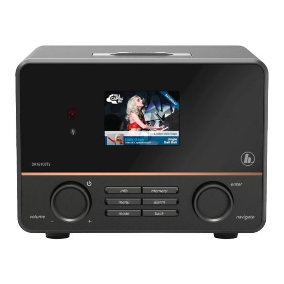 Hama DR1610BTS Operating Instructions Manual