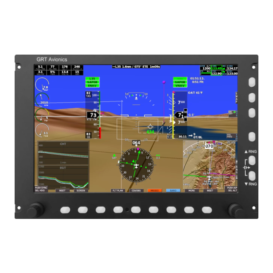 GRT Avionics Horizon Quick-Reference Pilot Card