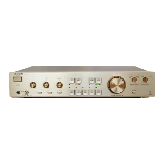 Luxman C-03 Owner's Manual