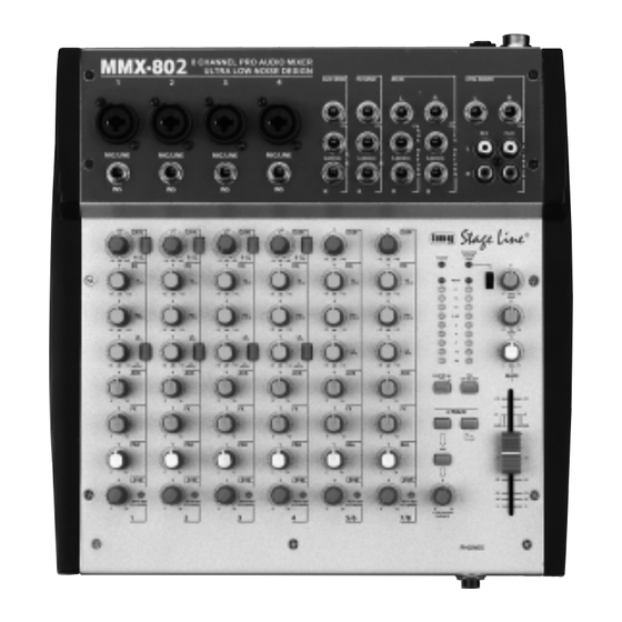 IMG STAGE LINEle MMX-802 Instruction Manual