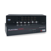 Rose electronics MultiVideo HDMI MDM-4T2HD-A1
MultiVideo HDMI MDM-4T4HD-A1 Installation And Operation Manual