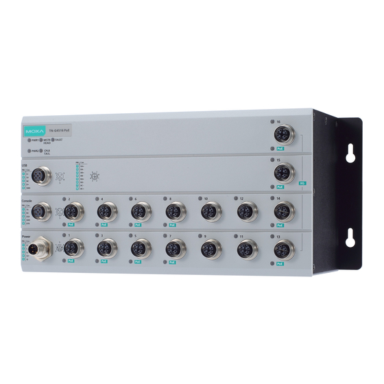 Moxa Technologies TN-G4516-8GPoE-4XGPoE-WV-T Quick Start Manual