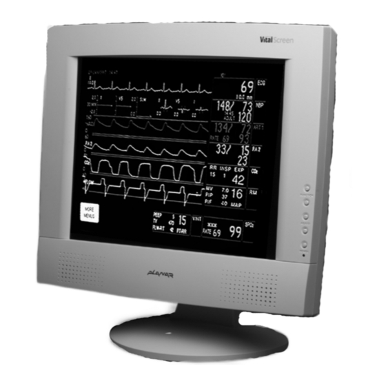 Planar VitalScreen S VSS15X Operation Manual