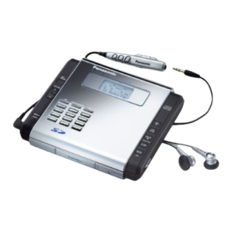 Panasonic SV-SR100 Operating Instructions Manual