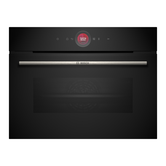 Bosch CBG7341 1 Series User Manual And Installation Instructions