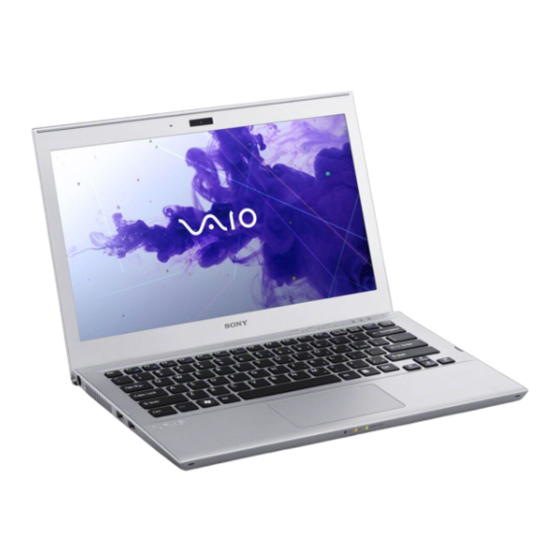 Sony SVT13122CXS VAIO User Manual