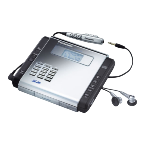 Panasonic SV-SR100 Operating Instructions Manual