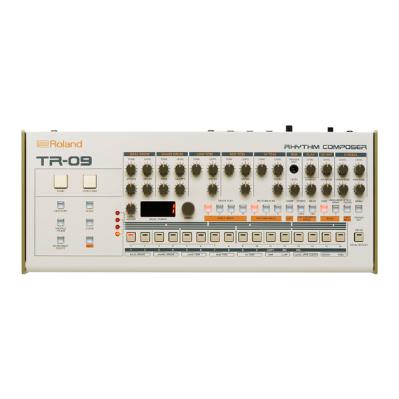 Roland Aoutique TR-09 User Manual
