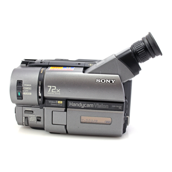 Sony CCD-TRV65E, CCD-TRV69E, CCD-TRV13E, CCD-TRV15E, CCD-TRV35E Operating Instructions Manual