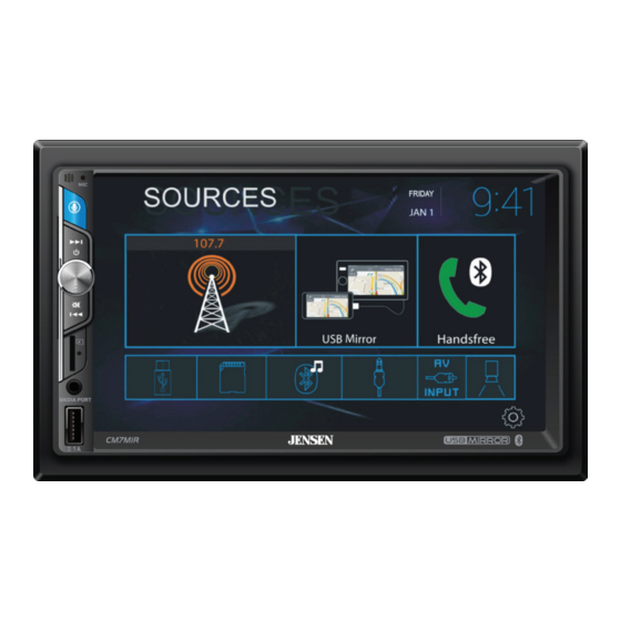 Jensen CM7MIR Installation & Owner's Manual
